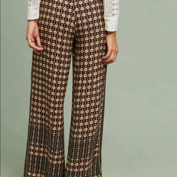 NWT Anthropologie Metzner Wide Leg Trousers 10-8 - Picture 4 of 11